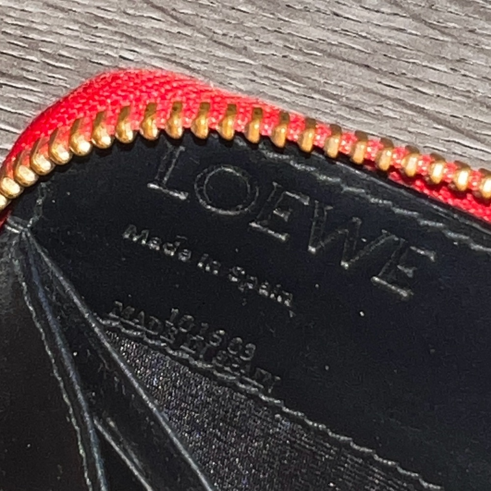 Red Loewe Long Wallet - Picture 11 of 14